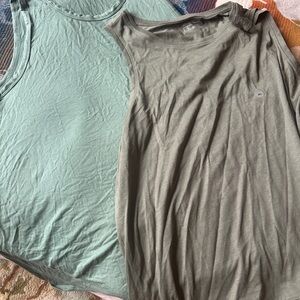 Eddie Bauer Women's Tank Tops - Light Green and Olive